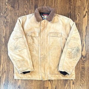 Vintage Tough Duck Canvas Construction Jacket